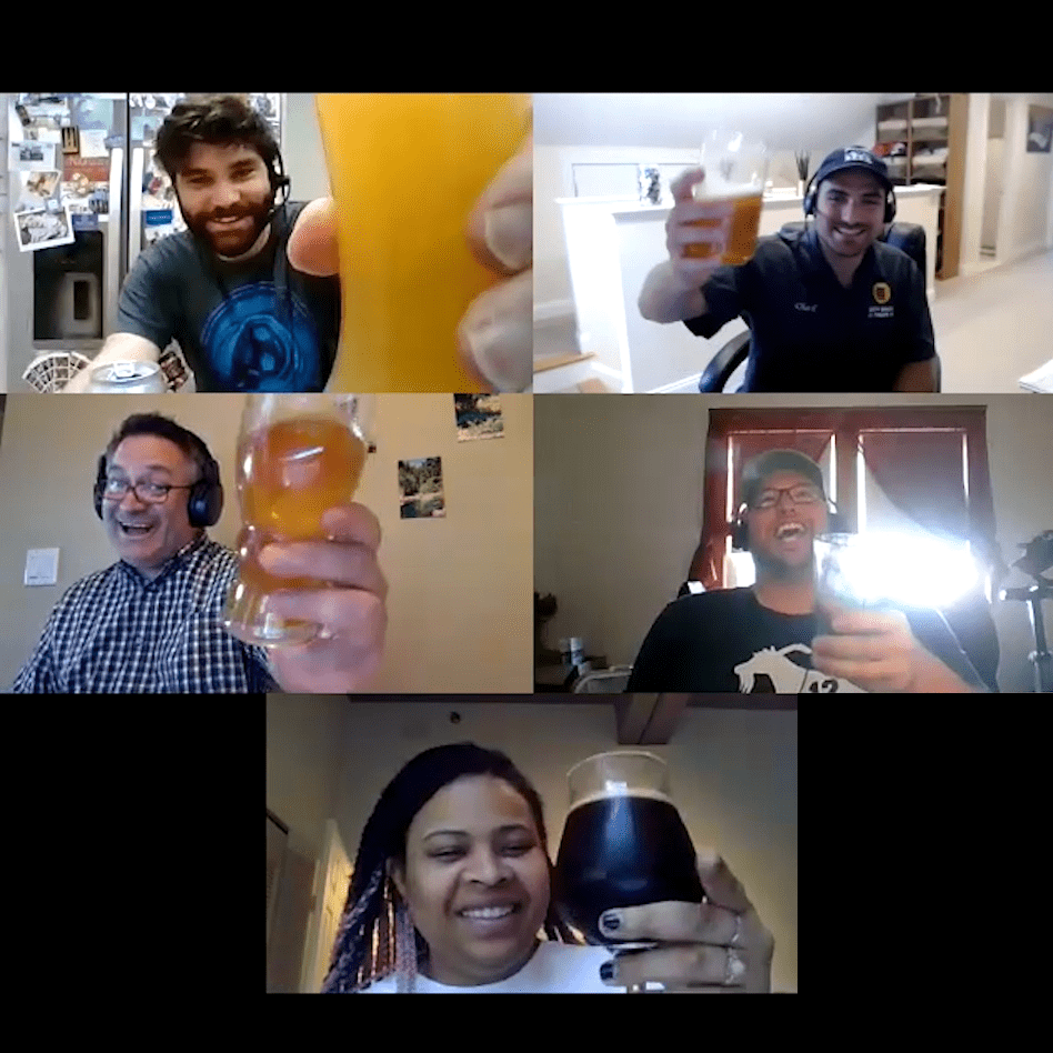 people interacting on a zoom call