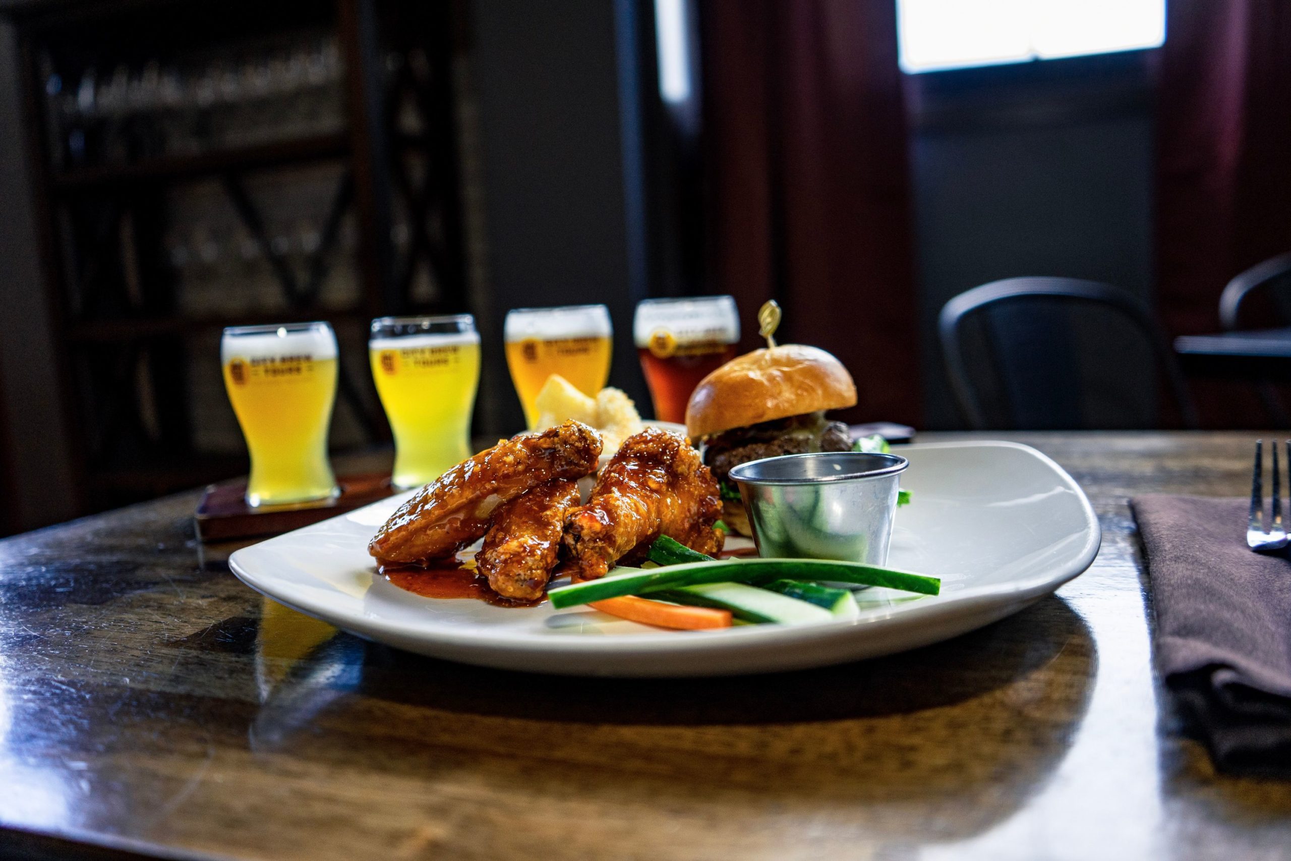 A City Brew Tours meal and beer pairing