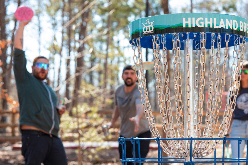 Highland Brewing disc golf