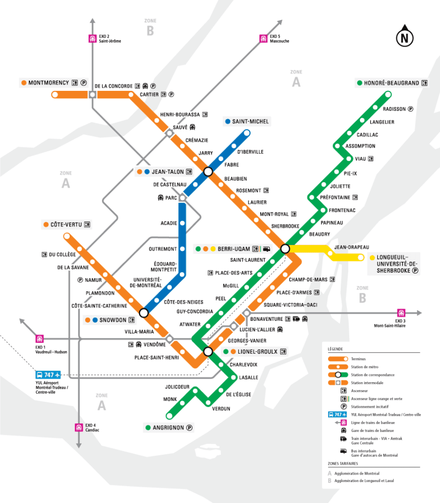 The underground is one of the things to know before traveling to Montreal