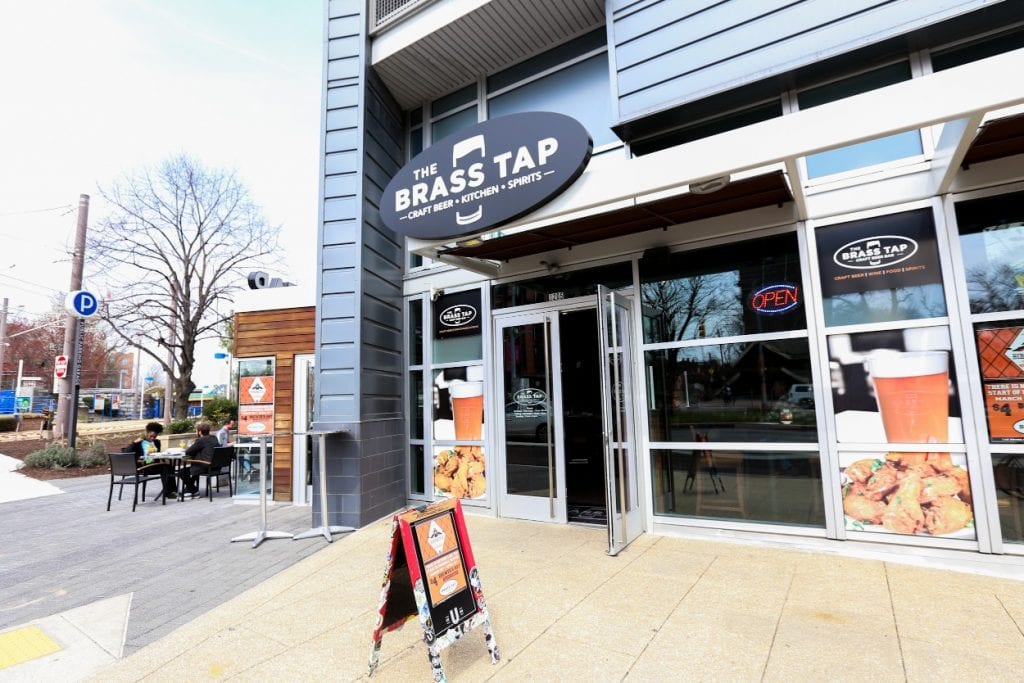 Exterior of the Brass Tap in Baltimore, MD
