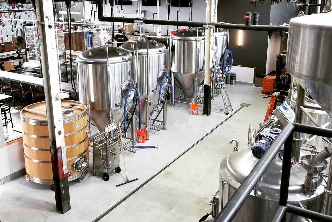 Mobtown Brewing Company's production area