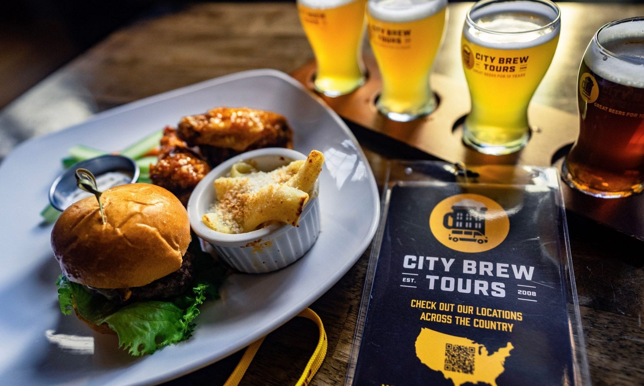 The Brass Tap meal and beer pairing in Baltimore