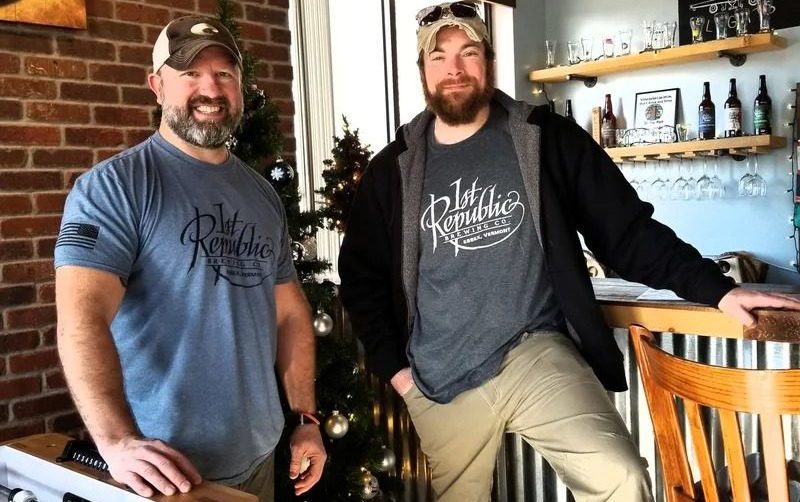 Shawn and Mike of 1st Republic Brewing in Essex, VT